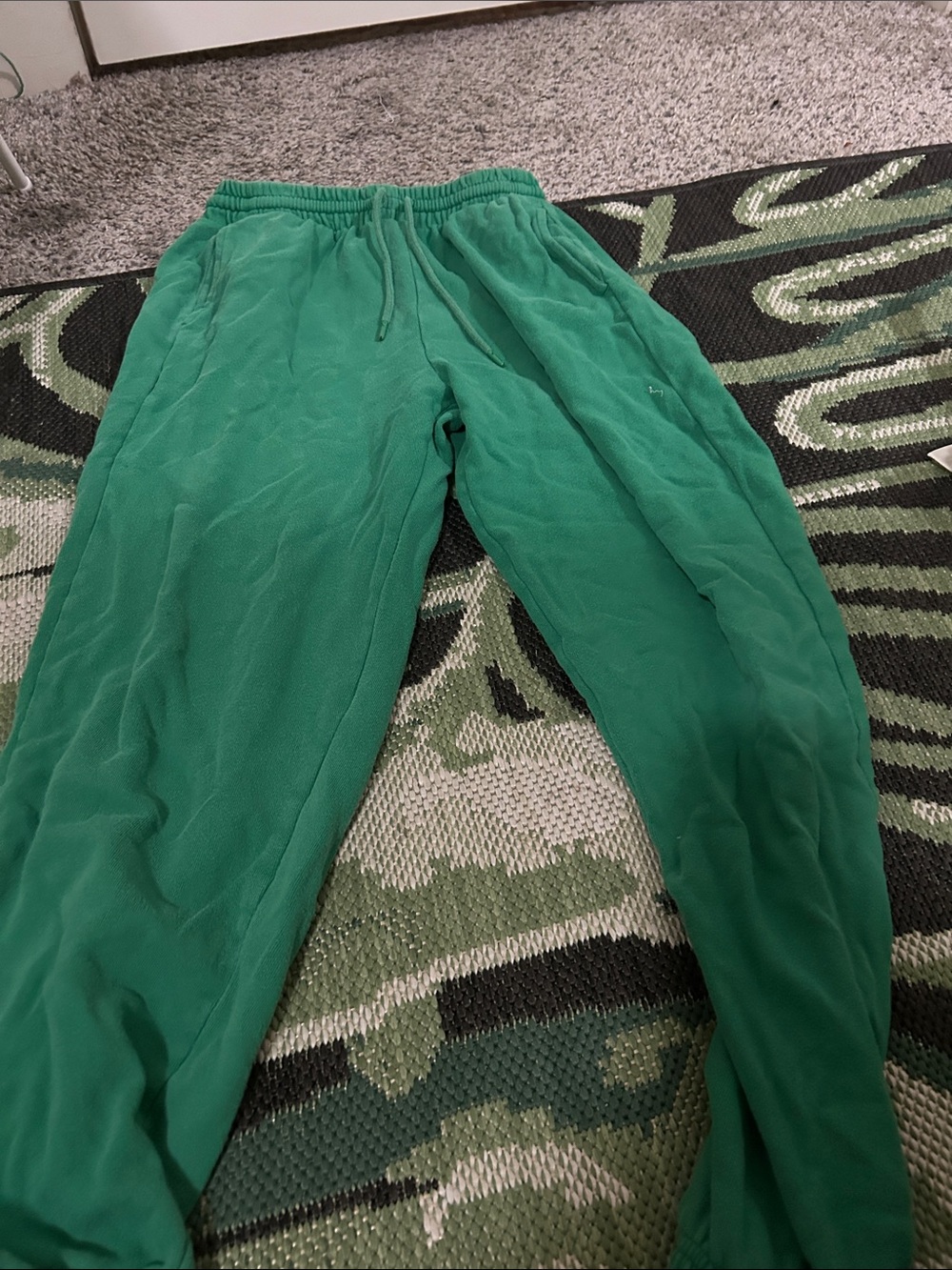 Women’s Green Casual Drawstring Pants